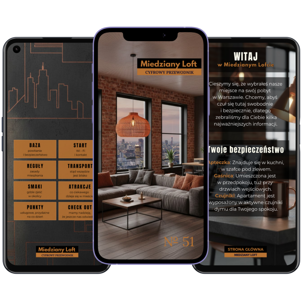 Szablon przewodnika dla wynajmu krótkoterminowego